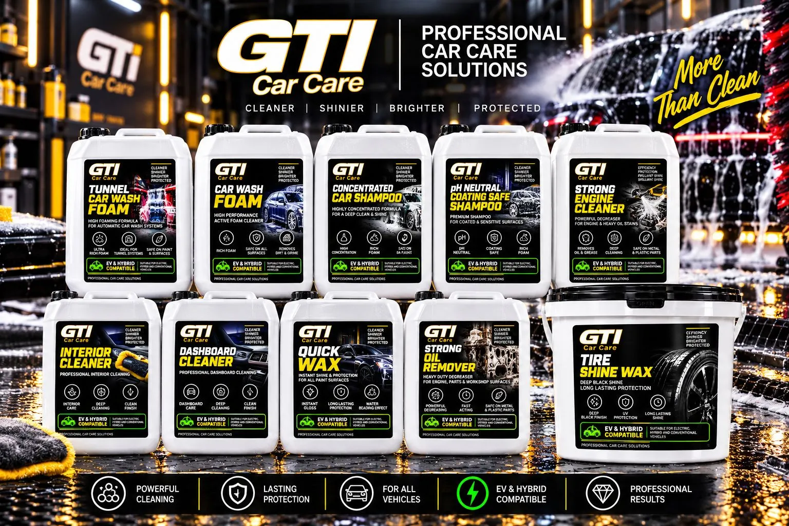 The GTI professional car care portfolio