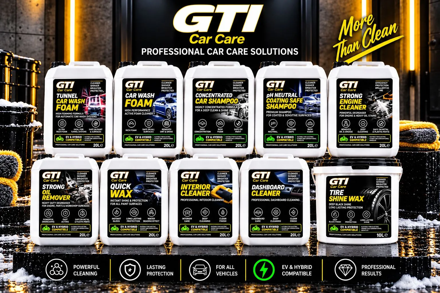 GTI professional commercial packaging range